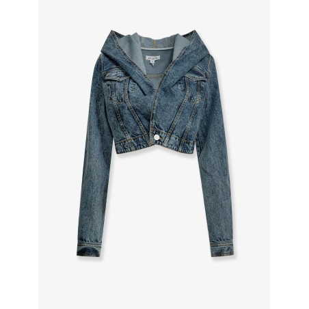 Hooded denim jacket