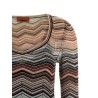Chevron lamé dress