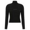 Ribbed sweater with logo