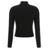 Ribbed sweater with logo