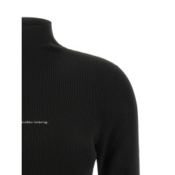 Ribbed sweater with logo