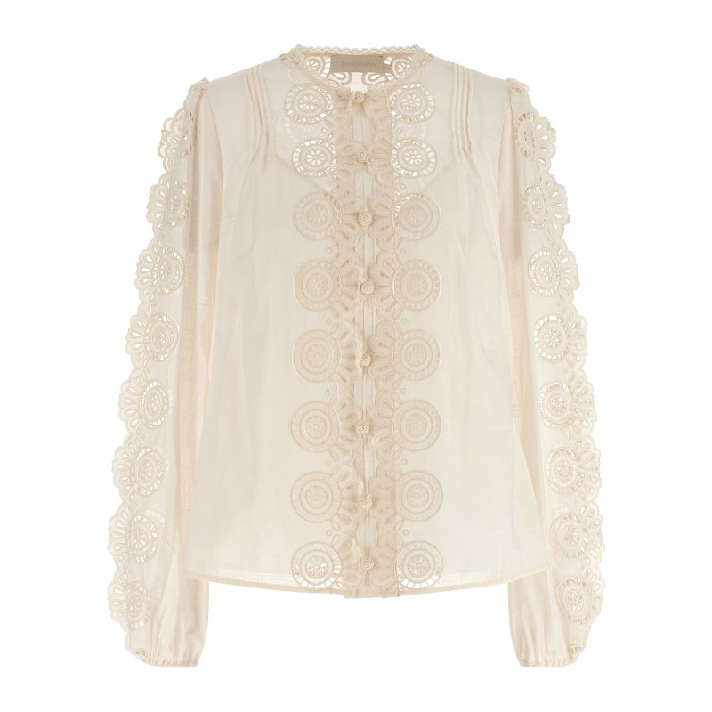 'Lucky' embroidered blouse