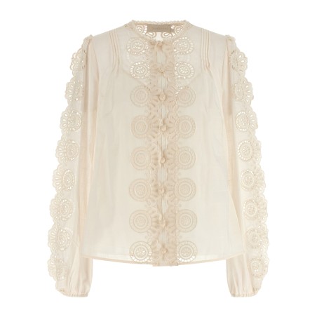 'Lucky' embroidered blouse