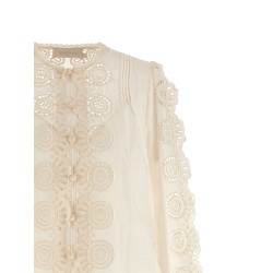 'Lucky' embroidered blouse