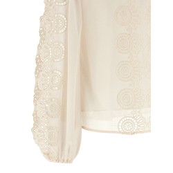 'Lucky' embroidered blouse