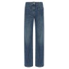 Logo embroidery jeans