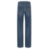 Logo embroidery jeans