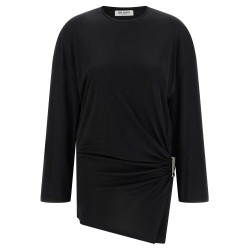 Metallic detail dress