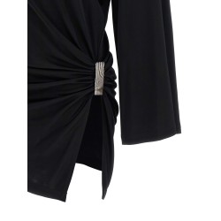 Metallic detail dress