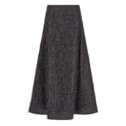Skirt with metallic fringes