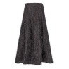 Skirt with metallic fringes