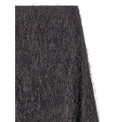 Skirt with metallic fringes