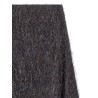 Skirt with metallic fringes