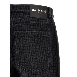 Monogram pattern jeans