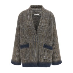 Cardigan with scarf