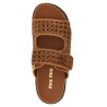 Braided leather sandals