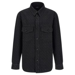 Monogram pattern overshirt