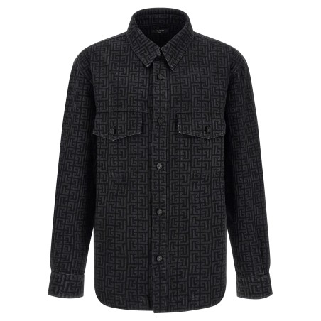 Monogram pattern overshirt