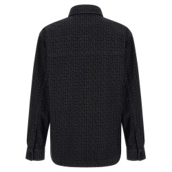 Monogram pattern overshirt