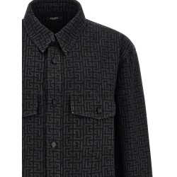 Monogram pattern overshirt