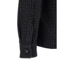 Monogram pattern overshirt