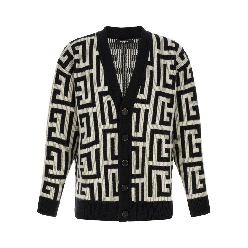 Monogram macro cardigan