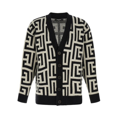 Monogram macro cardigan