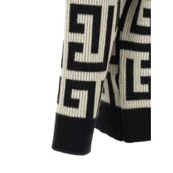 Monogram macro cardigan