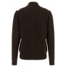 Diamond-shaped collar cardigan