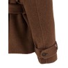 Shearling neck coat