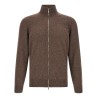 High neck cardigan with zip