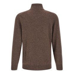 High neck cardigan with zip
