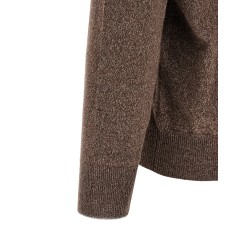 High neck cardigan with zip