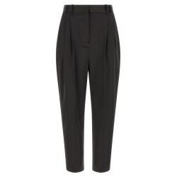 Stretch satin pants