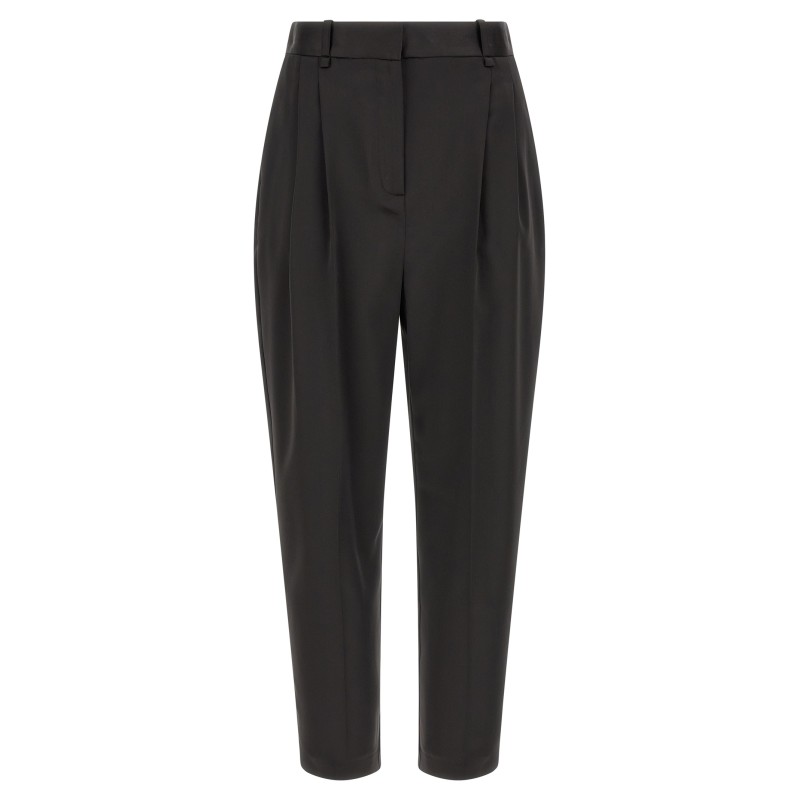 Stretch satin pants