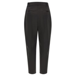 Stretch satin pants