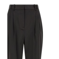 Stretch satin pants