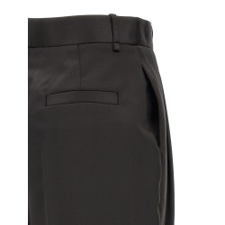 Stretch satin pants