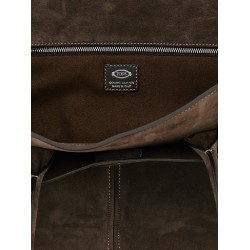 Medium suede shopping bag