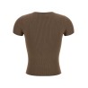 Ribbed T-shirt with logo