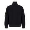 Ribbed knit blouson