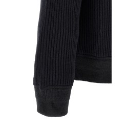 Ribbed knit blouson