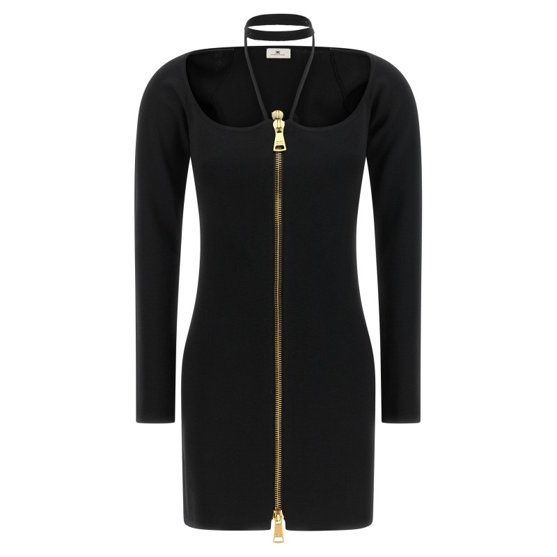 Fabric stitch knit dress