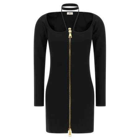 Fabric stitch knit dress