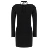 Fabric stitch knit dress