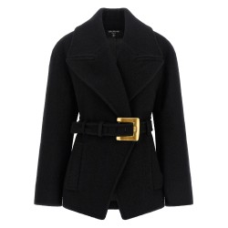 'Anthem' belted caban