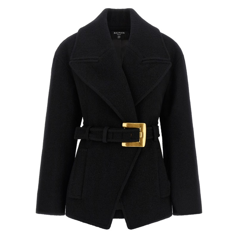 'Anthem' belted caban