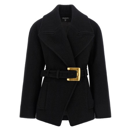 'Anthem' belted caban