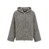 Zipped hooded cardigan