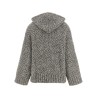Zipped hooded cardigan